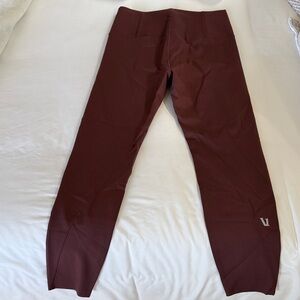 Burgundy High-Waisted Leggings